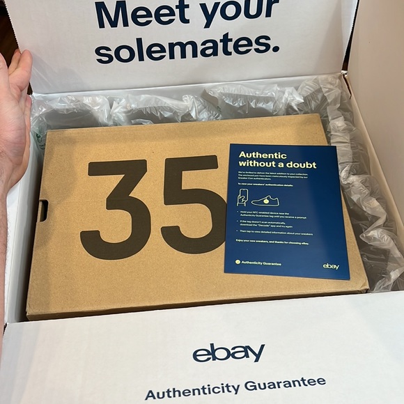 Yeezy Carbons, worn 1 time(inside) eBay guranteed authentication. - Picture 4 of 4